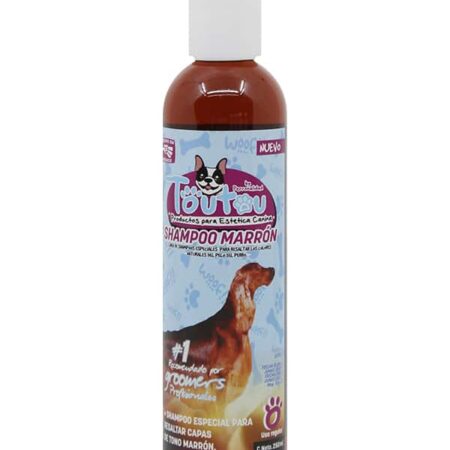 Shampoo para pelo marrón